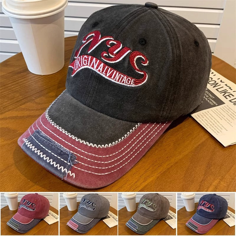 Men's Embroidered Vintage Cap Bowlift