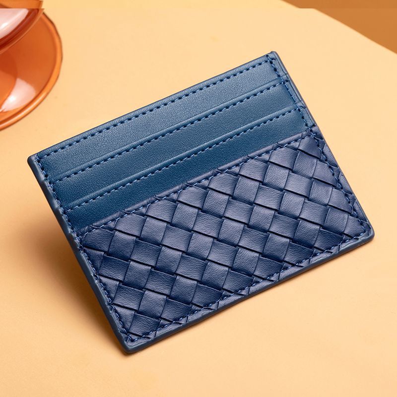 Woven Leather Cardholder Bowlift
