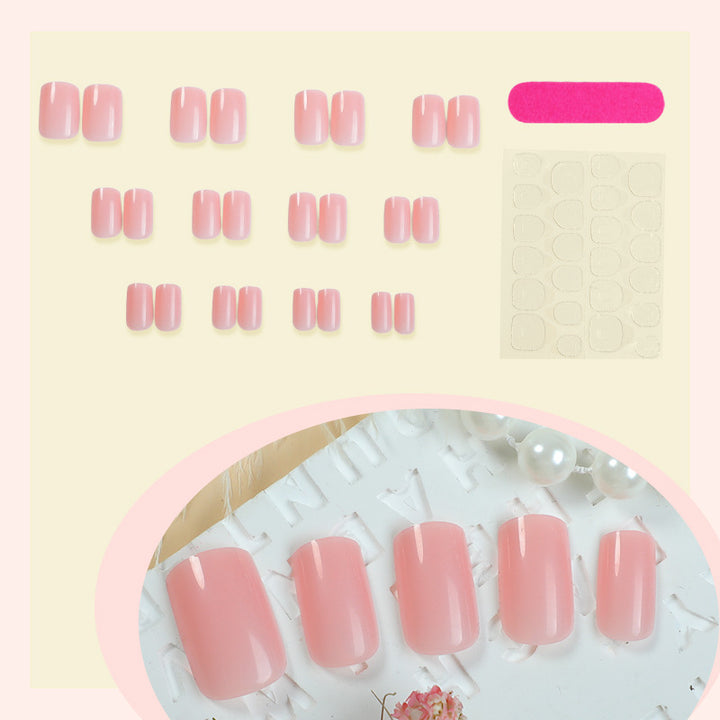 Artificial nails set with elegant and natural shine Bowlift