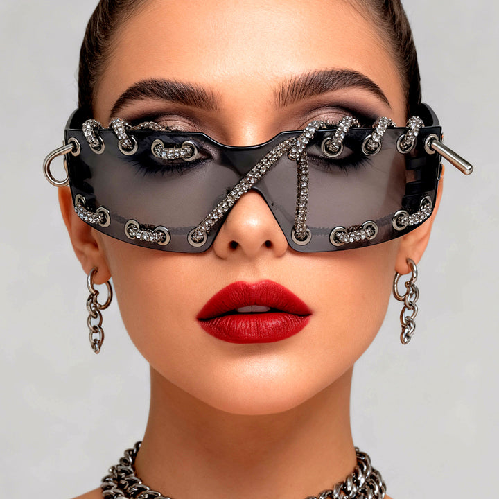 Women's sunglasses with unique lacing design Bowlift