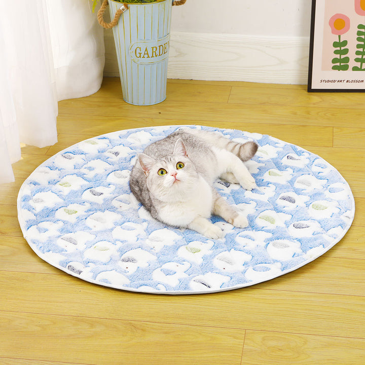 Ladies Plush Cat Bed with Non-Slip Bottom Bowlift