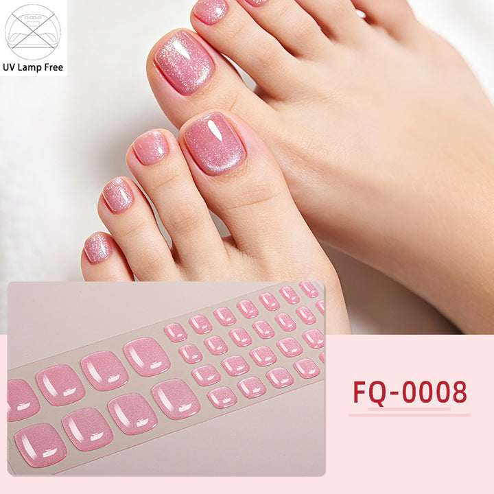 UV-Free Glossy Press-On Nail Wraps