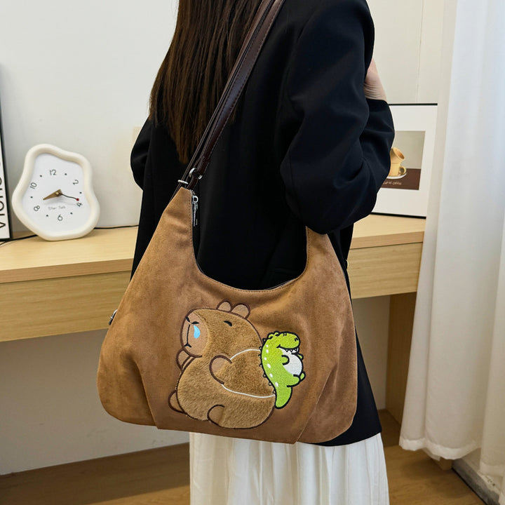 Shoulder bag with playful bear motif Bowlift