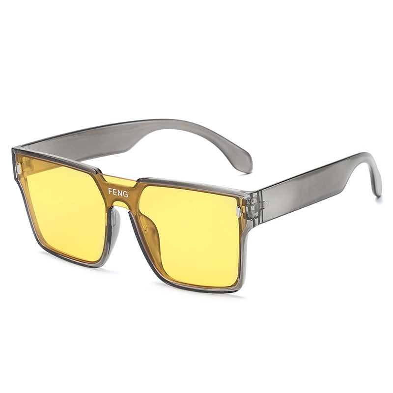 Women's fashionable square sunglasses with durable plastic frame Bowlift