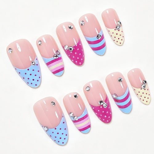 Decorative Stiletto Nail Art Tips Bowlift