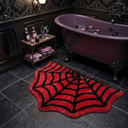 Spider web theme Bath mat