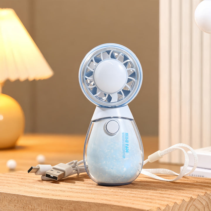 Ladies Portable Hand Fan with Playful Design Bowlift