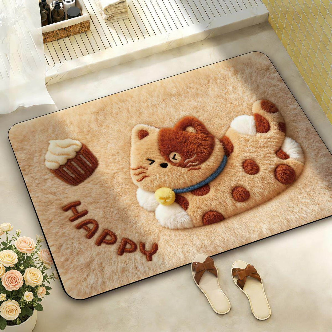 Cute Animal-Themed Bath Mat