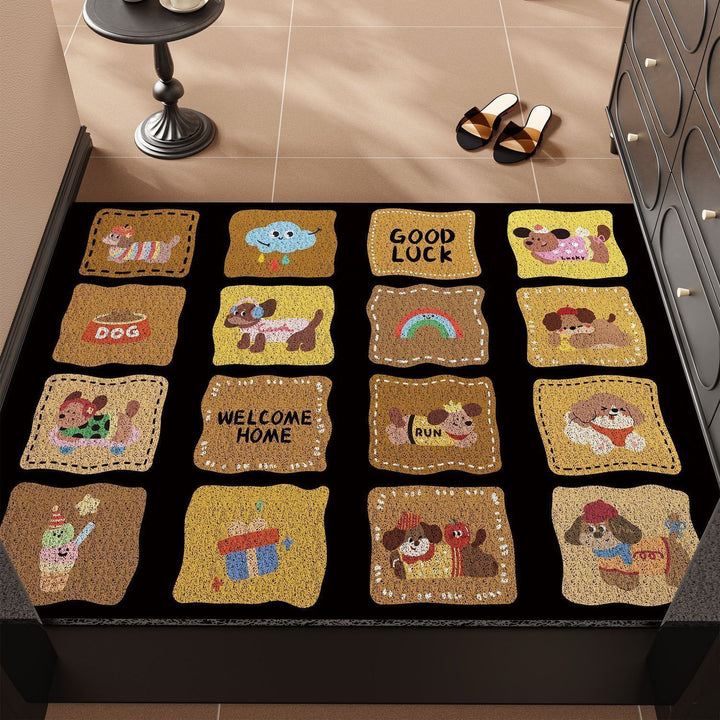 Playful Animal-Themed Welcome Mat