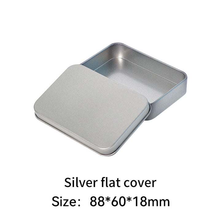 Rectangular metal storage tin with clear display window lid Bowlift