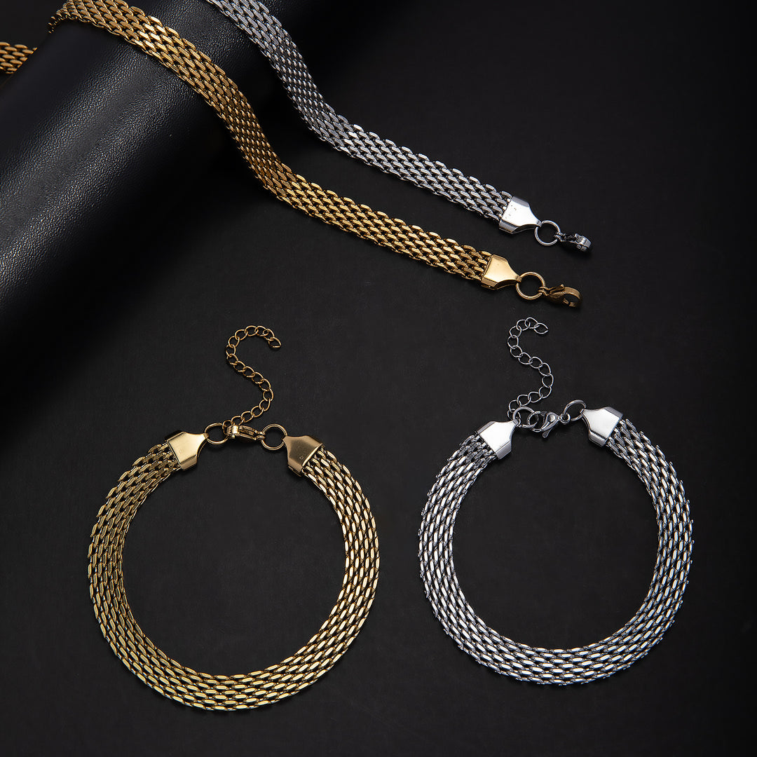 Elegant Textured Statement Jewelry Set Bowlift
