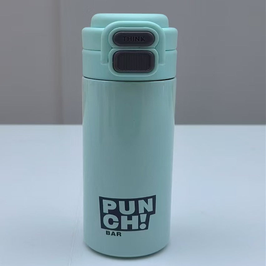 Women's modern insulating drinking bottle with innovative closure system Bowlift