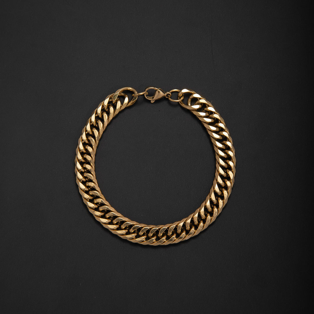 Chunky Metallic Curb Chain Necklace Bowlift