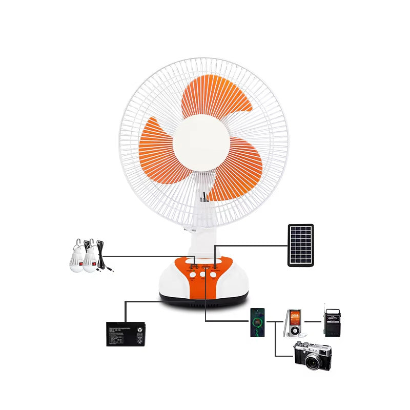 Unisex Solar-powered Table Fan Bowlift