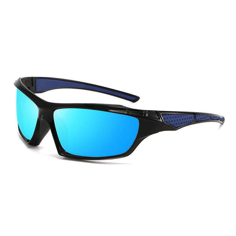Unisex nan sporty wraparound sunglasses with polarized, shatterproof polycarbonate lenses and non-slip nose pads Bowlift