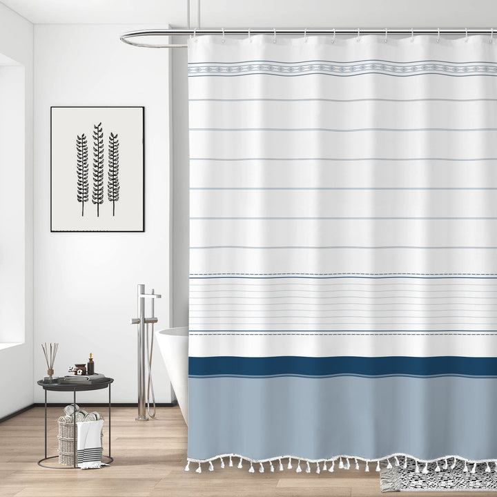 Decorative Bathroom Shower Curtain Bowlift