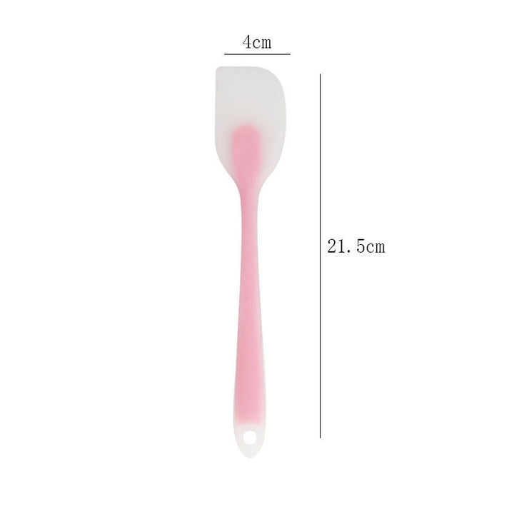 Heat-Resistant Long-Handle Silicone Spatula Scraper with Flexible Rounded Head Bowlift