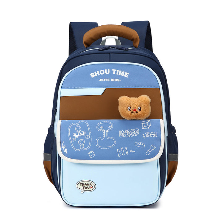 Kid's Playful Cartoon-Themed Backpack Bowlift