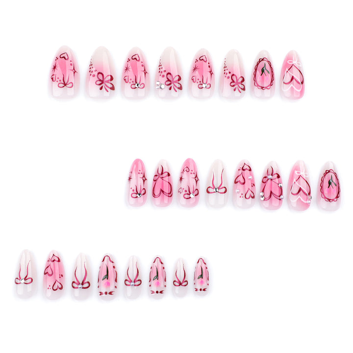 Artful Nail Art with Romantic Heart Design Bowlift