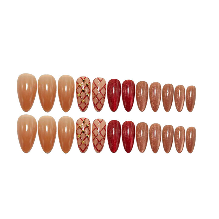 Artificial nail set in elegant and glamorous design Bowlift