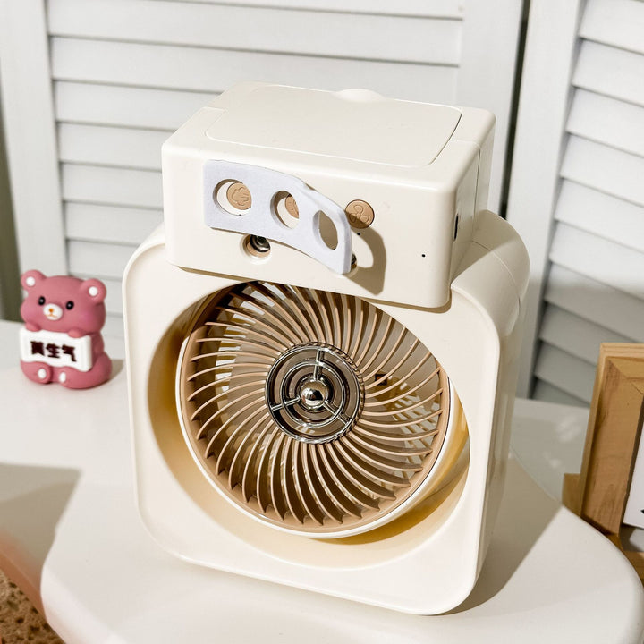 Women's Portable Mini Fan with USB Charging Function and Flexible Tilt Angle Bowlift