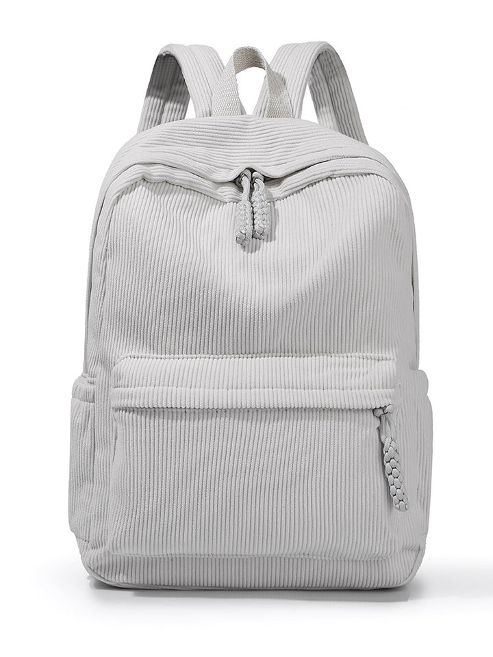 Casual Corduroy Backpack Bowlift
