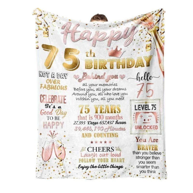 Inspirational Fleece Birthday Blanket