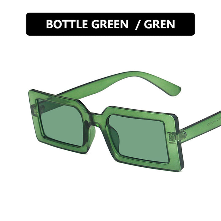 Women's square sunglasses with modern, wide frame and protective UV filter Bowlift