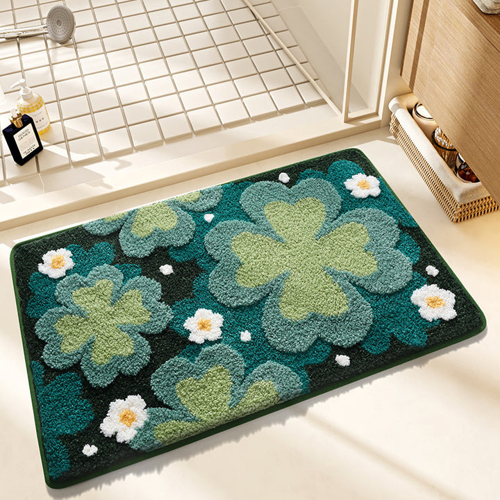 Coastal Beach-Themed Bath Mat Bowlift