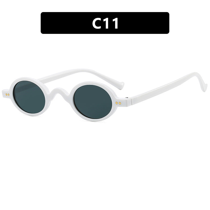 Women's round sunglasses with distinctive design and high-quality plastic frame Bowlift