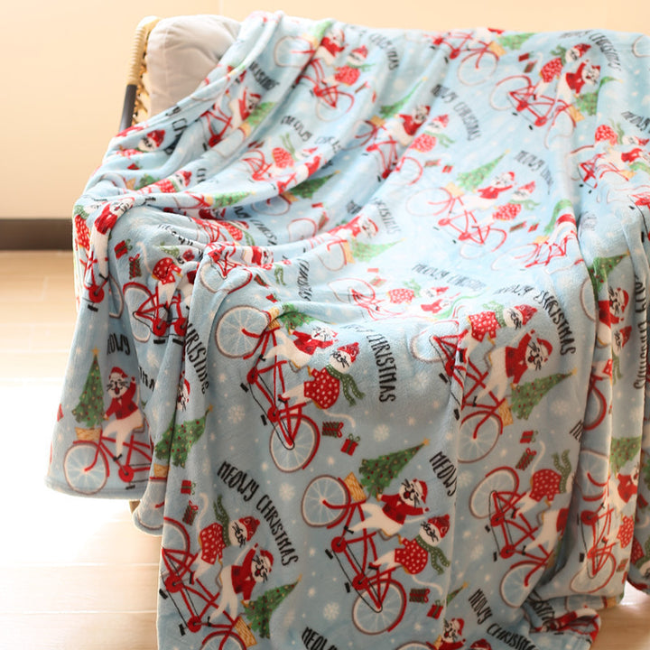 Cozy Unicorn-Themed Fleece Hoodie Blanket