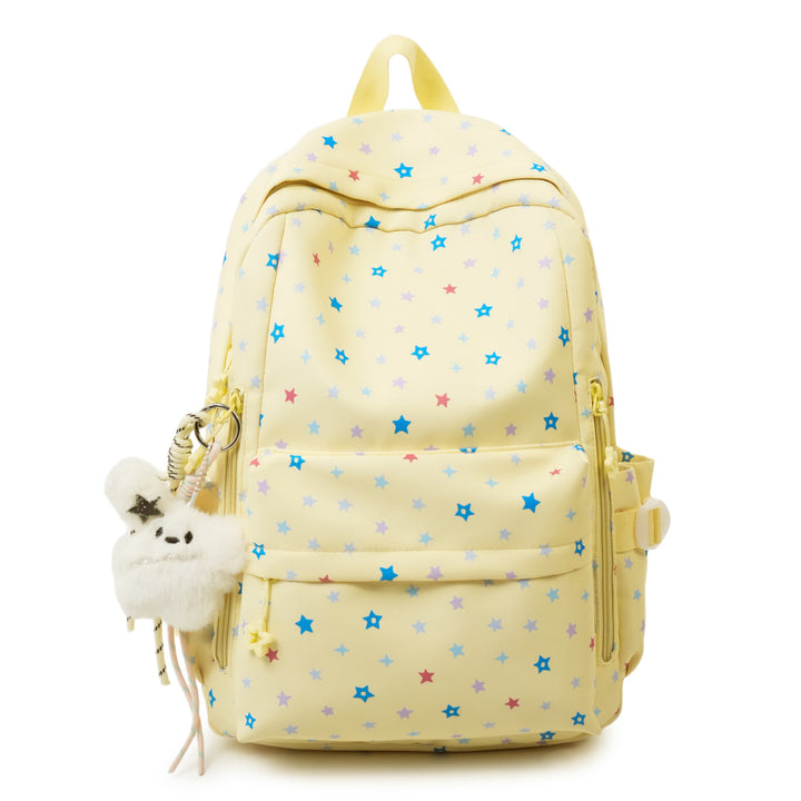 Backpack with Playful Star Pattern and Practical Storage Compartment Bowlift