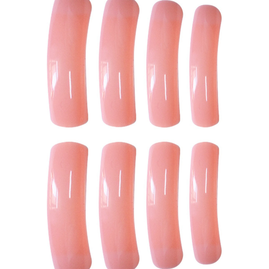 Long Glossy Press-On Nails Bowlift