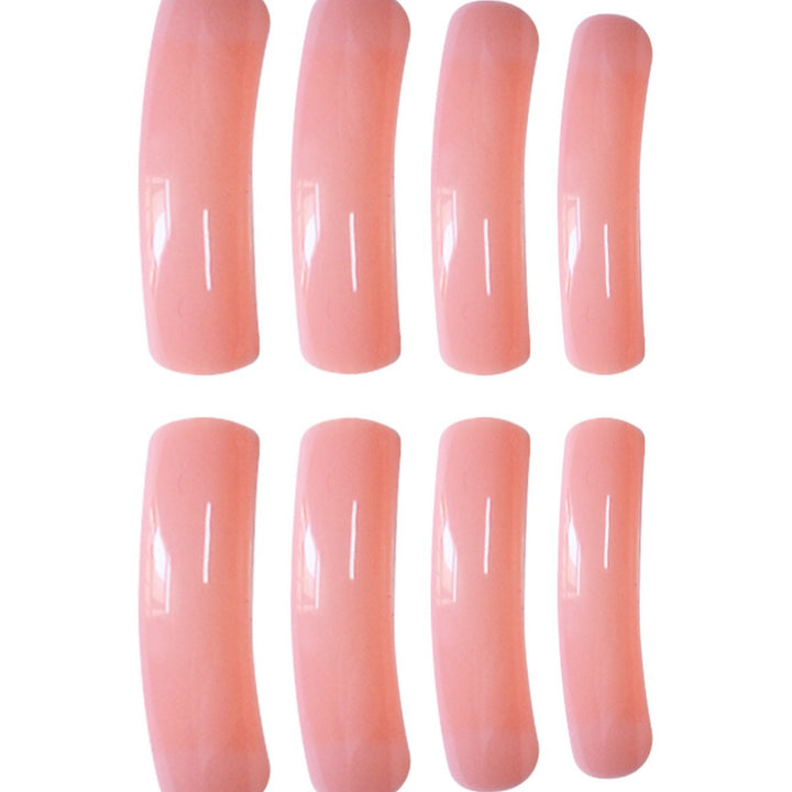 Long Glossy Press-On Nails Bowlift