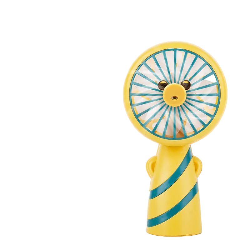 Women's Portable Mini Hand Fan in Cute Bear Design Bowlift