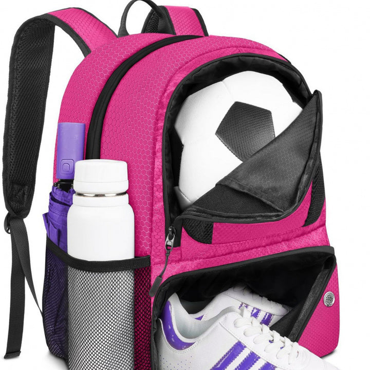 Sporty backpack with shoe compartment and drink compartment Bowlift