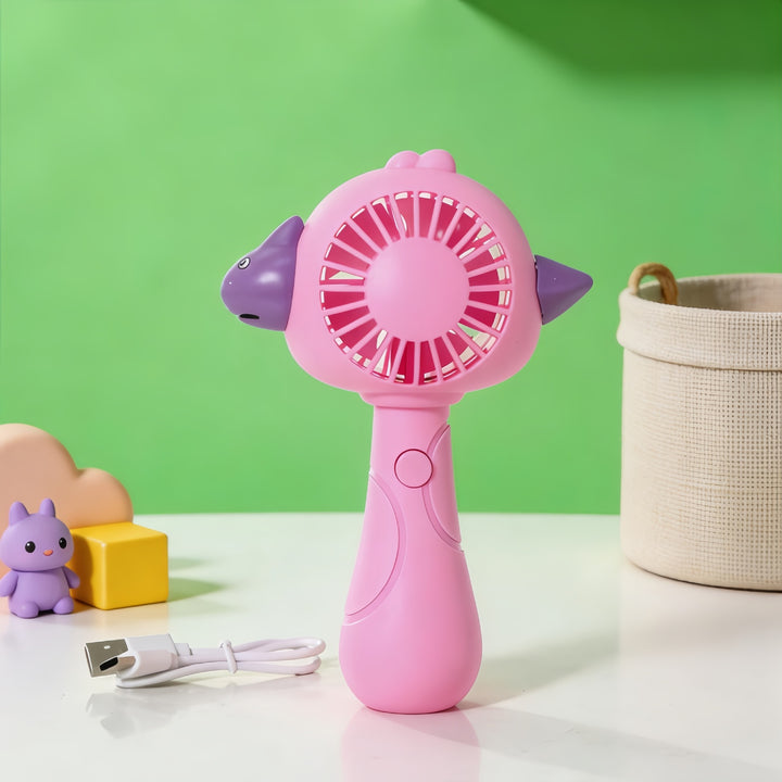 Women's portable handheld fan in creative animal design Bowlift