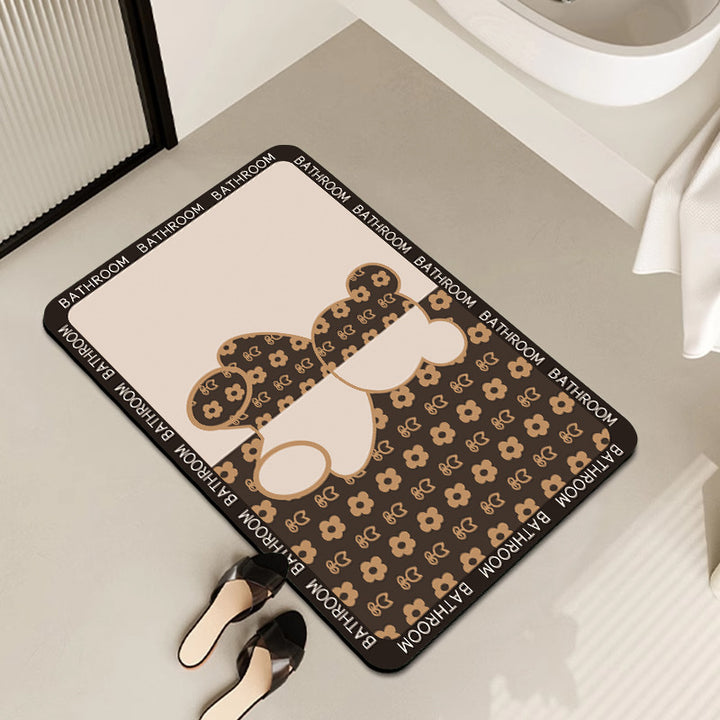Cute Cartoon Character Bath Mat Bowlift