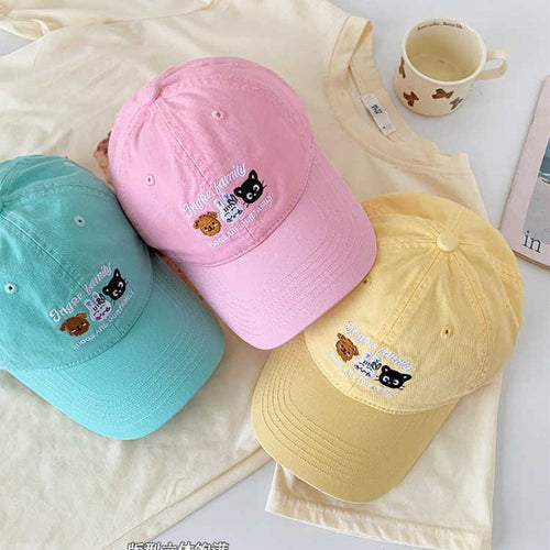 Women's Cute Animal-Embroidered Baseball Cap Bowlift