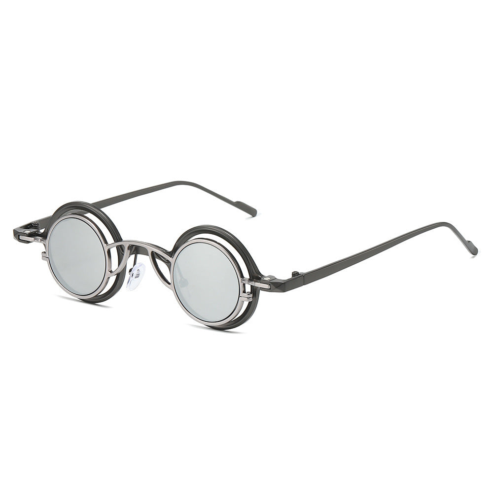 Fashion-Forward Circular Frame Sunglasses Bowlift
