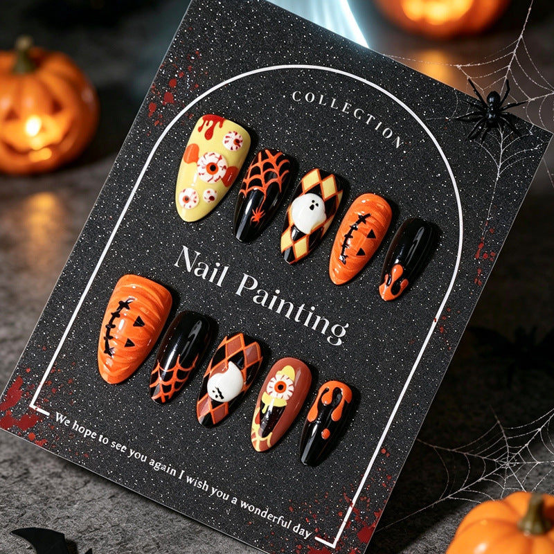 Creative Halloween Press-On Nail Tips Bowlift