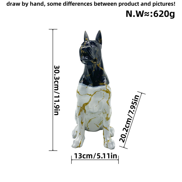 Colorful decorative figure of a dog in modern design Bowlift
