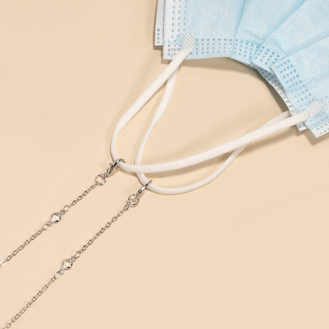 Crystal-Embellished Eyewear Chain Bowlift