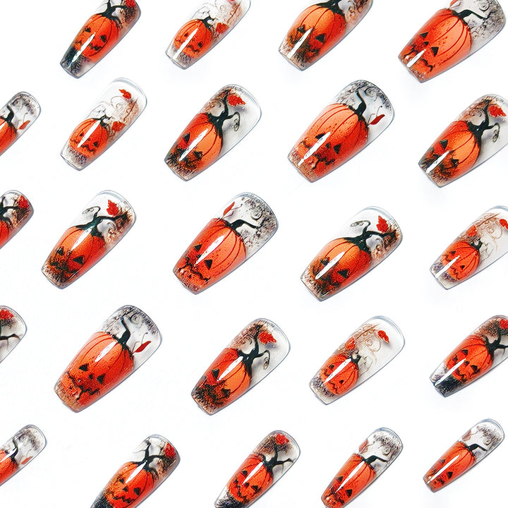Artifical nails with Creative Halloween design Bowlift