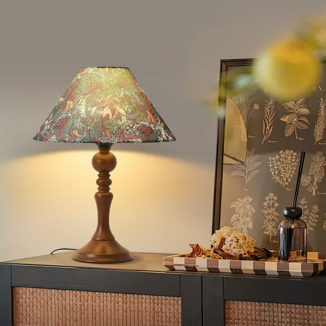 Decorative Floral Patterned Table Lamp