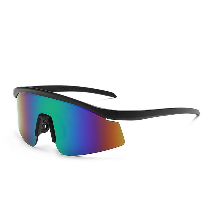 Unisex nan sporty wraparound sunglasses with polarized lenses and non-slip nose pad Bowlift