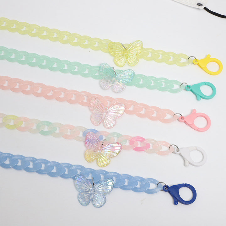 Decorative Butterfly Eyewear Chain Bowlift