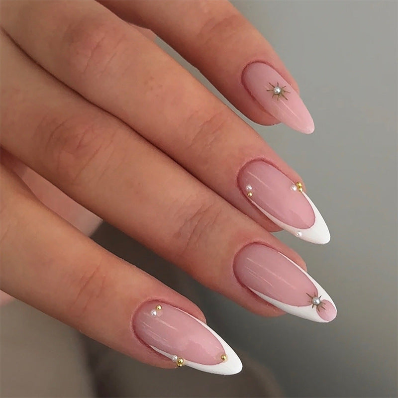 Artificial nail set with elegant Swarovski elements Bowlift