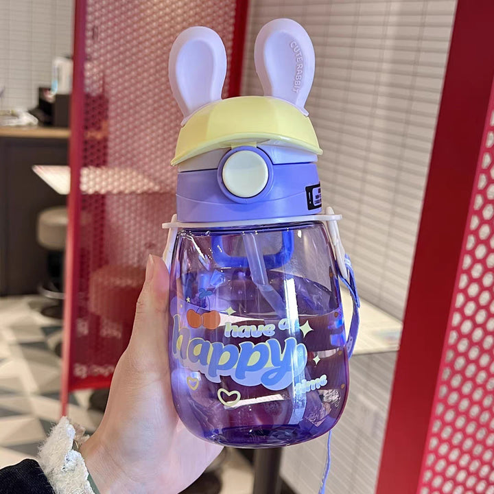 Ladies Stylish Water Bottle with Bunny Lid Bowlift