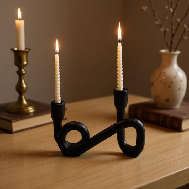 Stylish Iron Candle Holder